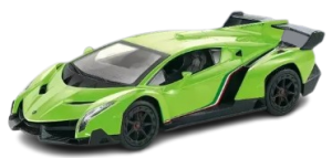 Auto wyścigowe zdalnie sterowane LAMBORGHINI RC zielone skala 1:16