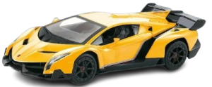 Auto wyścigowe zdalnie sterowane LAMBORGHINI RC żółte skala 1:16 