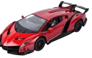 Auto wyścigowe zdalnie sterowane LAMBORGHINI RC czerwone skala 1:16  
