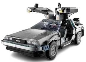 Zabawka dla dzieci auto Model samochodu DELOREAN DMC 1872 elementy