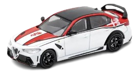 Zabawka dla dzieci auto Model samochodu ALFA ROMEO GIULIA biały skala 1:64  