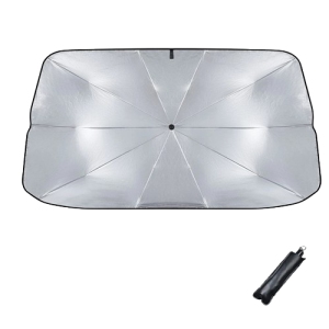 Przenośna składana osłona przeciwsłoneczna do samochodu na przednią szybę 140x80