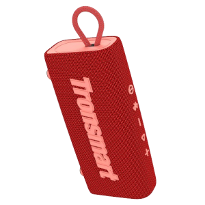 Wodoodporny głośnik przenośny w kolorze czerwonym bluetooth 5.3