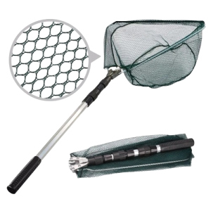 Zestaw składanego podbieraka wędkarskiego z siatką 130 cm