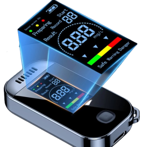 Profesjonalny alkomat z cyfrowym wyświetlaczem LCD elektroniczny tester 