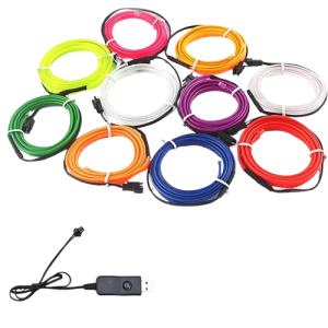 Zestaw oświetlenia do wnętrza samochodu pasek LED z adapterem USB