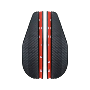 Owiewki na lusterko samochodowe zestaw dwóch sztuk w kolorze czarnym 