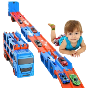 Zabawka dla dzieci samochód laweta z rozkładaną rampą do ścigania 