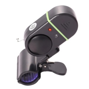 Sygnalizator brań z uchwytem montażowym na wędkę z sygnałem dźwiękowym i LED 