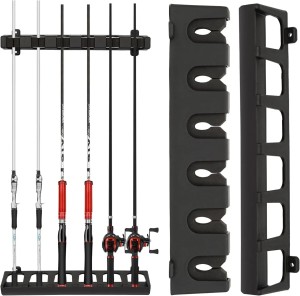 Uchwyt ścienny na wędki 5 szt. 