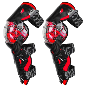 VEMA Racing Carbon Red  Dynamiczne Nakolanniki Motocyklowe