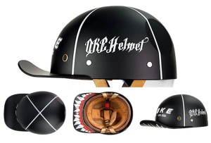 Motocyklowy Kask Retro w Kształcie Czapki z Daszkiem