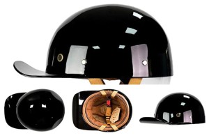 Motocyklowy Kask Retro w Kształcie Czapki z Daszkiem