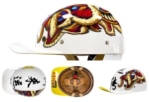 Motocyklowy Kask Retro w Kształcie Czapki z Daszkiem