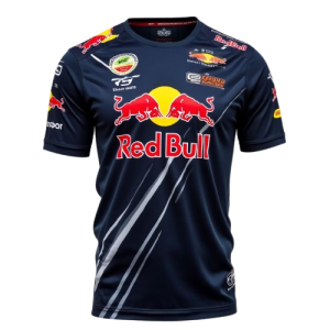 Męska Koszulka Red Bull Racing Krótki Rękaw dla Fanów F1