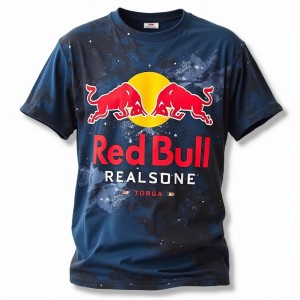 Męska Koszulka Red Bull Racing Krótki Rękaw dla Fanów F1