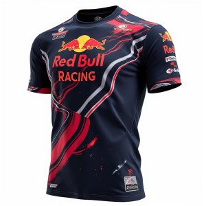 Męska Koszulka Red Bull Racing Krótki Rękaw dla Fanów F1