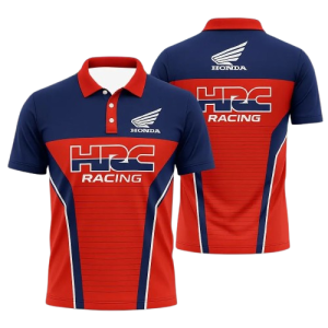 Męska Koszulka Polo Honda Motorsport T-Shirt z Logo Honda