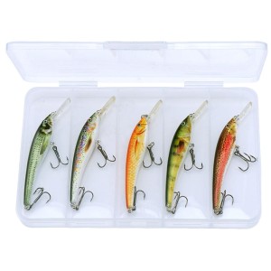 Zestaw Woblerów 5 sztuk – Pływające Przynęty na Szczupaka, Okonia, Sandacza 7,5cm/5,8g 