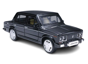Zabawka dla dzieci auto Model samochodu LADA czarny skala 1:32 