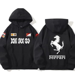 Ferrari F1 Bluza z Kapturem 2025 Wiosna Jesień