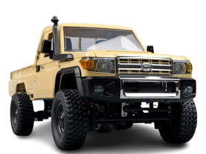 Zabawka dla dzieci auto Model RC samochodu terenowego TOYOTA żółty skala 1:12 