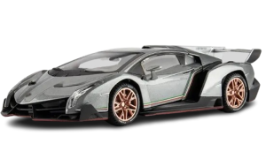 Zabawka dla dzieci auto Model samochodu LAMBORGHINI VENENO szary skala 1:24    