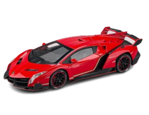 Zabawka dla dzieci auto Model samochodu LAMBORGHINI VENENO czerwony skala 1:24     