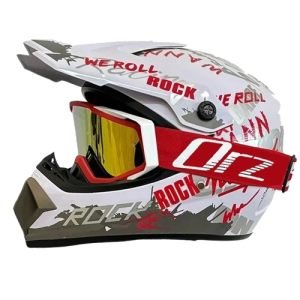 Kask Cross Enduro ORZ z Goglami – Lekki Kask Motocyklowy ABS+PC