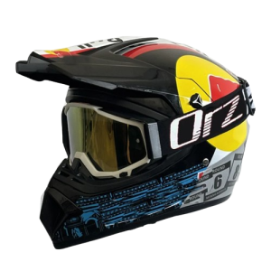 Kask Cross Enduro ORZ z Goglami – Lekki Kask Motocyklowy ABS+PC 