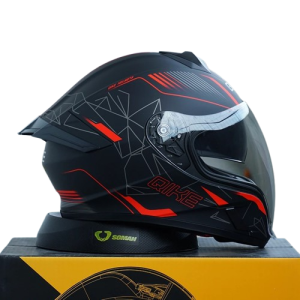 Kask Motocyklowy Szczękowy Modułowy z Podwójną Blendą – Atrakcyjne Grafiki, DOT