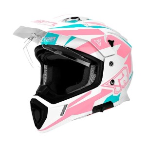 Kask Motocyklowy Pełnotwarzowy TR – Podwójna Szyba, Wyścigowy Design, DOT