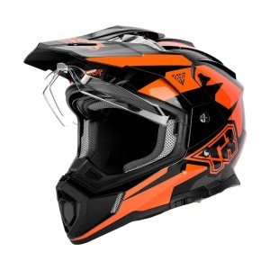 Kask Motocyklowy Pełnotwarzowy TR – Podwójna Szyba, Wyścigowy Design, DOT