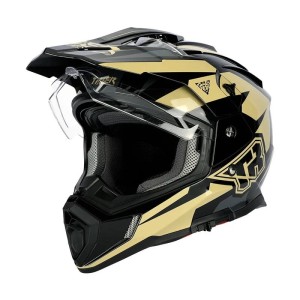 Kask Motocyklowy Pełnotwarzowy TR – Podwójna Szyba, Wyścigowy Design, DOT