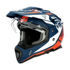 Kask Motocyklowy Pełnotwarzowy TR – Podwójna Szyba, Wyścigowy Design, DOT