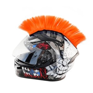 Irokez na Kask Motocyklowy Mohawk – Dekoracja Punk Wielokolorowa 