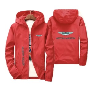 Męska Kurtka Wiosenna Racing Style Sportowa z Kapturem