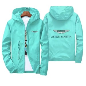 Męska Kurtka Wiosenna Racing Style Sportowa z Kapturem