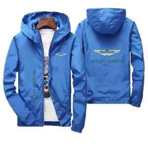 Męska Kurtka Wiosenna Racing Style Sportowa z Kapturem