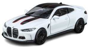 Zabawka dla dzieci auto Model samochodu BMW M4 biały skala 1:36
