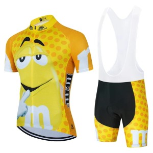 Męski Strój Kolarski Candy 3D Zestaw Rowerowy Jersey + Spodenki Żel