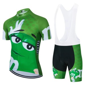 Męski Strój Kolarski Candy 3D Zestaw Rowerowy Jersey + Spodenki Żel