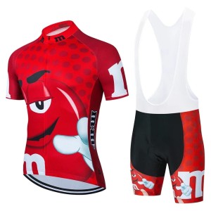 Męski Strój Kolarski Candy 3D Zestaw Rowerowy Jersey + Spodenki Żel