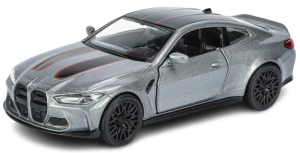 Zabawka dla dzieci auto Model samochodu BMW M4 szary skala 1:36   