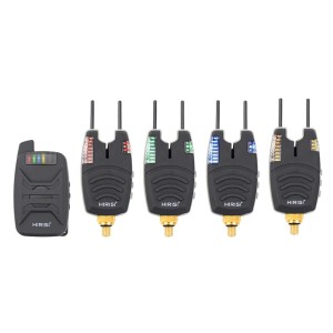 Zestaw Sygnalizatorów Brań Hirisi 4+1 – Bezprzewodowy, LED, Karpiowy 