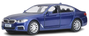 Zabawka dla dzieci auto Model samochodu BMW M550i niebieski skala 1:36     