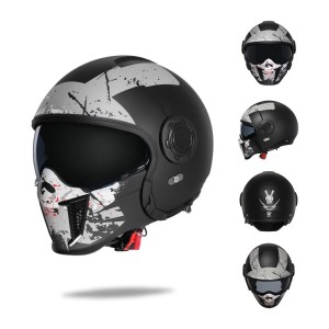 Kask Motocyklowy Modułowy 4w1 Atest DOT/ECE Jeden Kask Cztery Style Jazdy