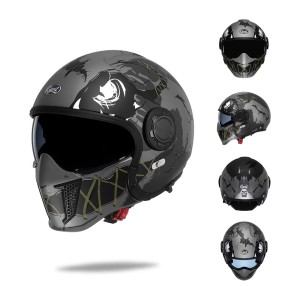 Kask Motocyklowy Modułowy 4w1 Atest DOT/ECE Jeden Kask Cztery Style Jazdy