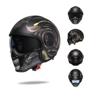 Kask Motocyklowy Modułowy 4w1 Atest DOT/ECE Jeden Kask Cztery Style Jazdy