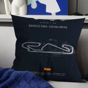 Poszewka na Poduszkę F1 Dekoracyjna Poszewka Dwustronna Pluszowa 